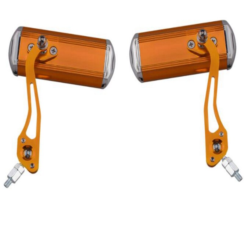 Espejo retrovisor para bicicleta eléctrica, accesorios de equipo reflector, manillar, de seguridad: Naranja
