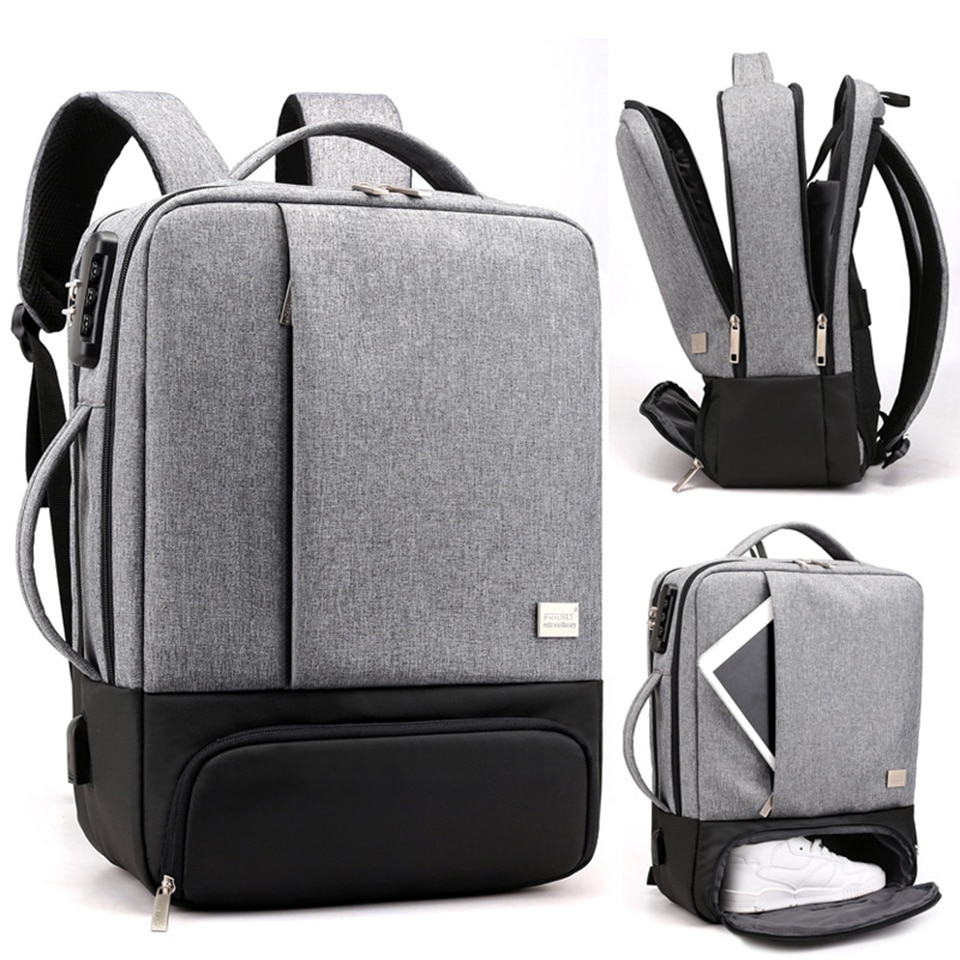 SHUJIN Herren Rucksack Laptop Rucksäcke 17 Zoll 15.6 ''Anti Diebstahl Männlichen Notebook Reise Zurück Pack Büro Frauen Reise Rucksack