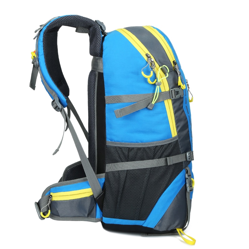 High-capacity 45L Mountain Bag Waterproof and Wear resistant Travel Pack Muti-function Hiking Knap-sack Lightweight Backpack