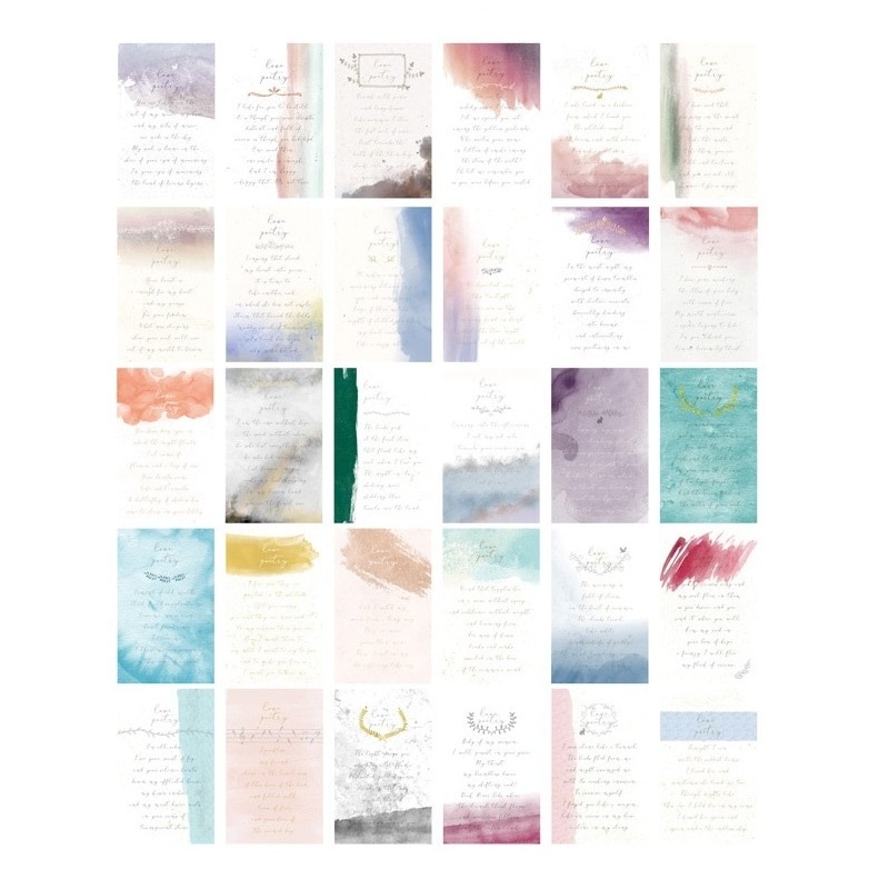 30 sheets/LOT I MISS YOU Postcard /Greeting Card/Wish Card/Christmas and Year