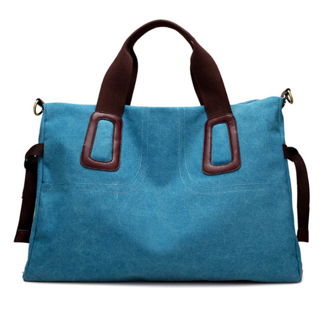 Frauen Leinwand Tasche Handtasche für Frauen Schulter Tasche lässig tragen-beständig Crossbody Große Tasche Elegante Tote Bolso Mujer: Blau