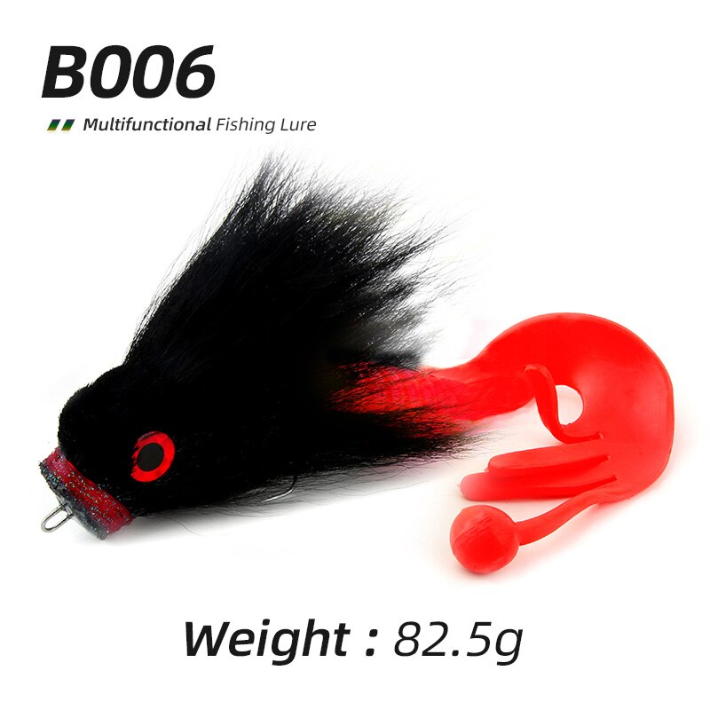 Ardea iso hiiri hauen syötti kalastukseen viehe bucktail tail silikoni viehe hiiripää pehmeä tekohiiri hauen basso talvisyötti: Ls006