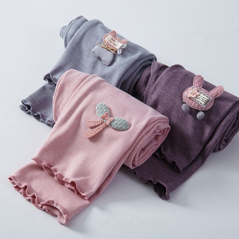 Leggings informales de Color sólido para niñas, pantalones de 2 a 11 años, primavera y otoño, novedad