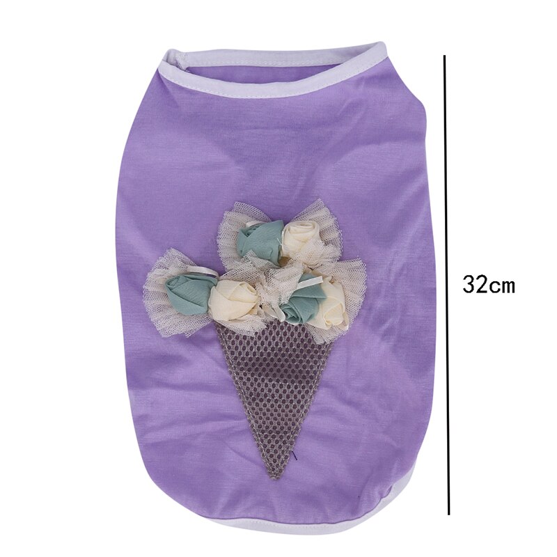 Vêtements pour chiens chiot d'été gilet chiot chat chien vêtements respirant T-shirt vêtements vêtements chien chemise: L