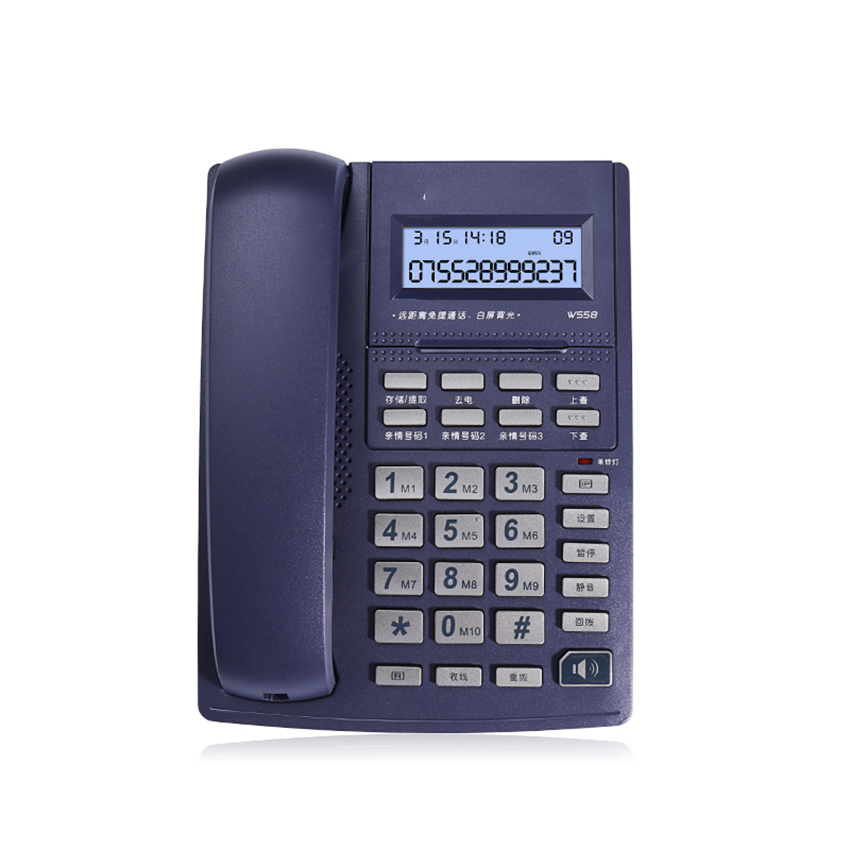 Corded Phone with Caller ID, Speakerphone, Tilt Display &amp; Buttons, Auto &amp; Manual IP, Wired Landline Phone for Home, Office
