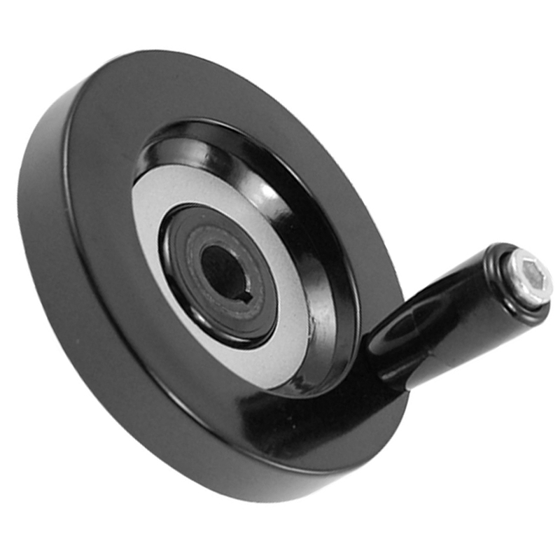 Handwheel with rotating handle, 10 x 80 mm