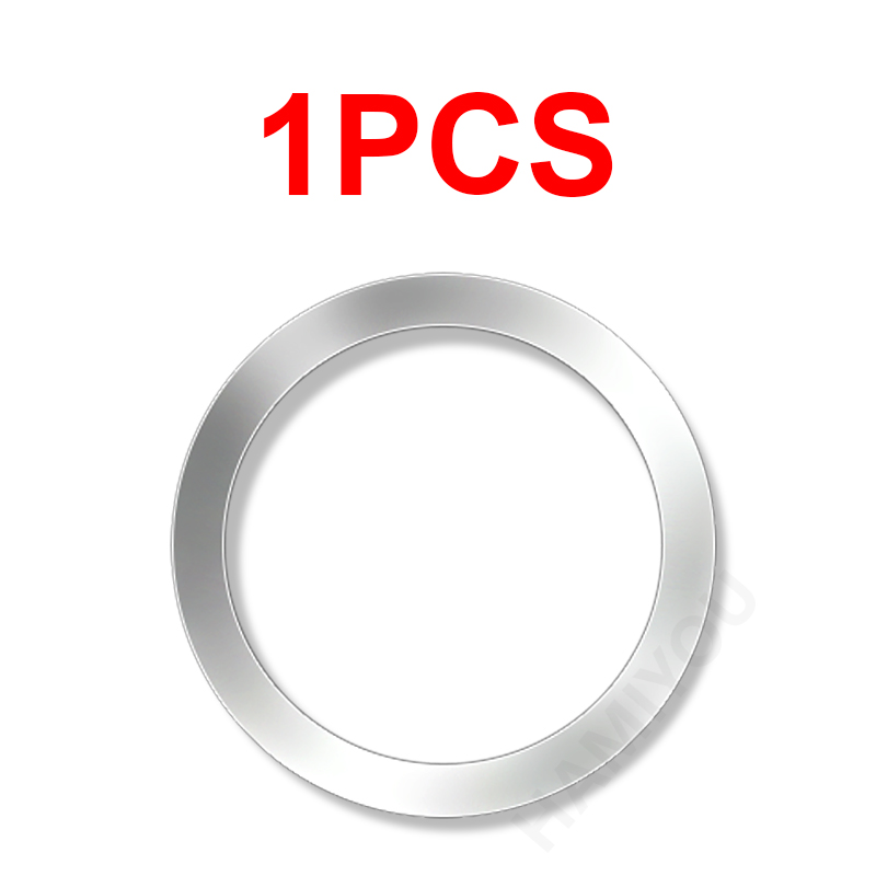 10-1 szt. Samoprzylepny metalowy pierścień arkusz żelaza naklejka na etui na iPhone'a Apple Magsafe magnetyczny pierścień do ładowania bezprzewodowego dla IPhone 15: WHITE