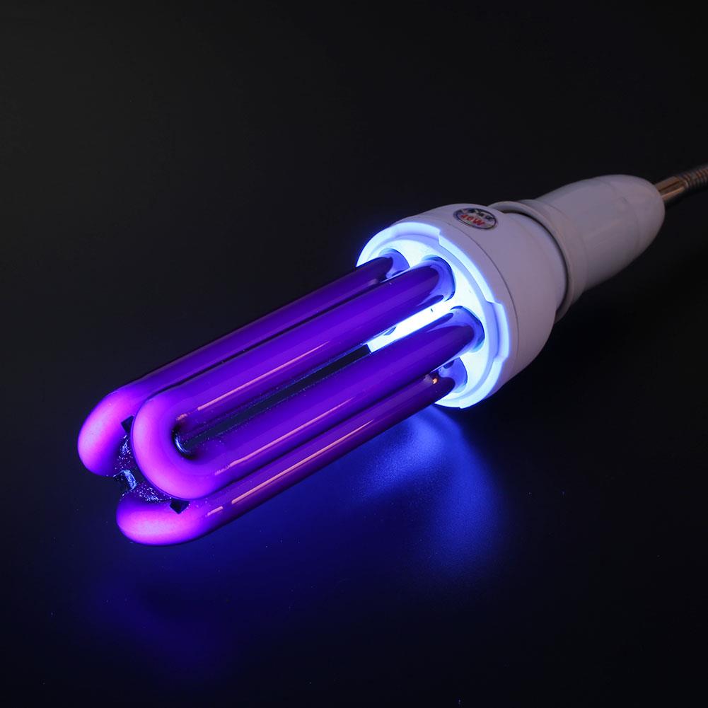 Pære lys bar uv uv  e27 ultraviolet 40w 40w fluorescerende 3u led lampe lampe blacklight skrue energibesparende cfl lys