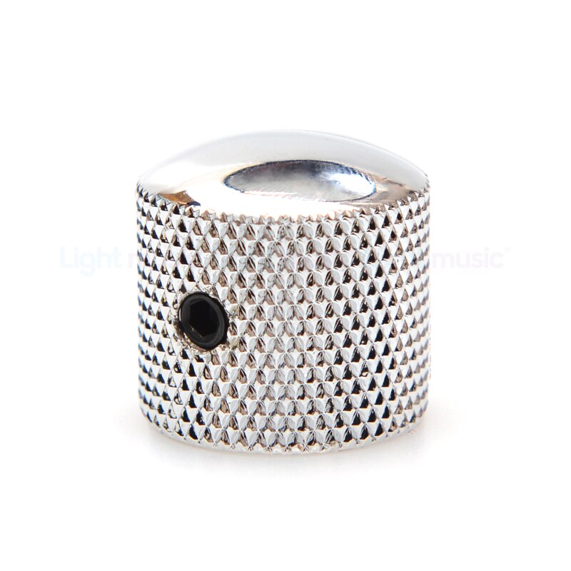 Manopola del volume del tono della chitarra professionale in metallo Potenziometro Cappello Cappello Parti di chitarra di grandi dimensioni Manopola di spinta con foro Accessori Guitarra