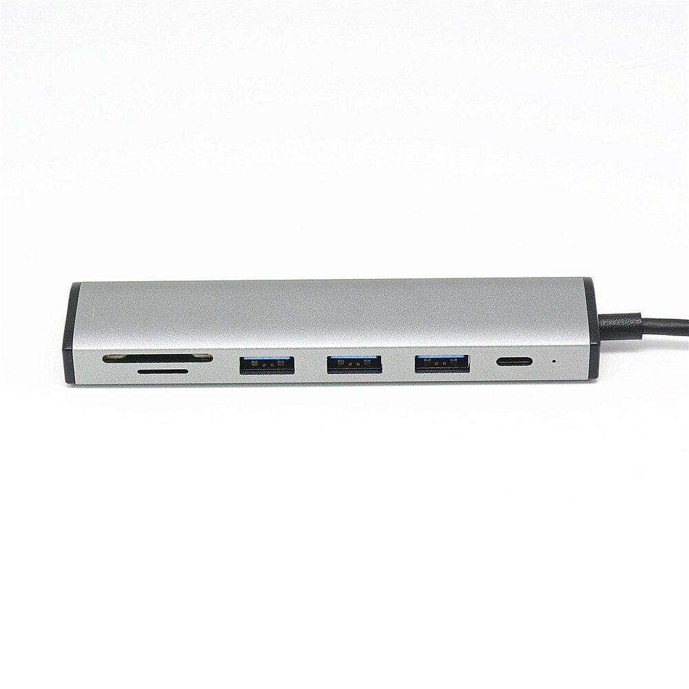 Usb-hub 3.0, multi-usb 3.0- hub met stroomadapter, 4 -poorts usb-splitterhub, usb 3,0 voor pc, computeraccessoires met sd/tf-geheugen