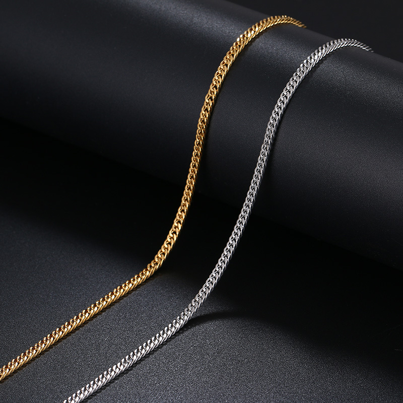 Cacana Rvs Ketting Armbanden Voor Man Vrouwen Goud Zilver Kleur Voor Hanger Dubbel Geweven Donot Vervagen Sieraden N1820