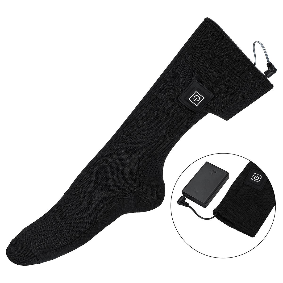 Chaussettes chauffantes électriques ski chaussettes chauffantes pour hommes femmes hiver réchauffement cyclisme randonnée Snowboard chaussettes batterie Rechargeable