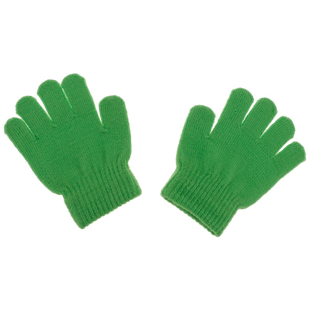 Baby vinter varme helfinger votter akryl myk solid strikking barnehansker