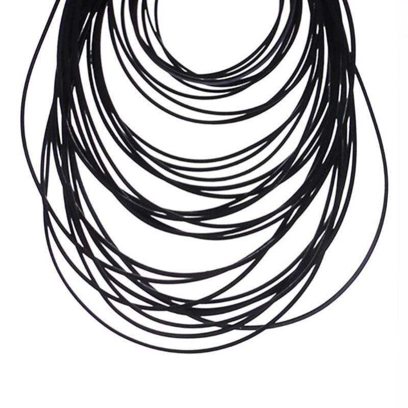 1Pcs Cross Section 0.7mm Square Rubber Transmission Belt Folded Length 36-130mm For Cassette Tape Drives Walkman Counter Belt