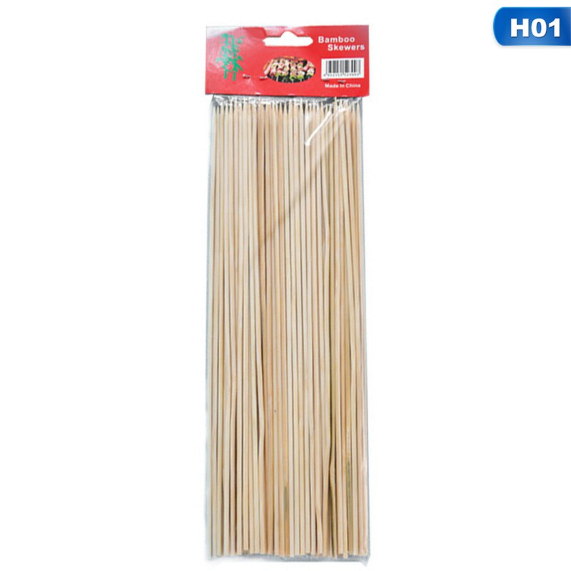 Bamboe Spiesjes Houten Bbq Kebab Fruit Chocolade Fontein Stok Party Buffet Eten Wegwerp Gehaktballen Platte Paddle Picks Roosteren: Default Title