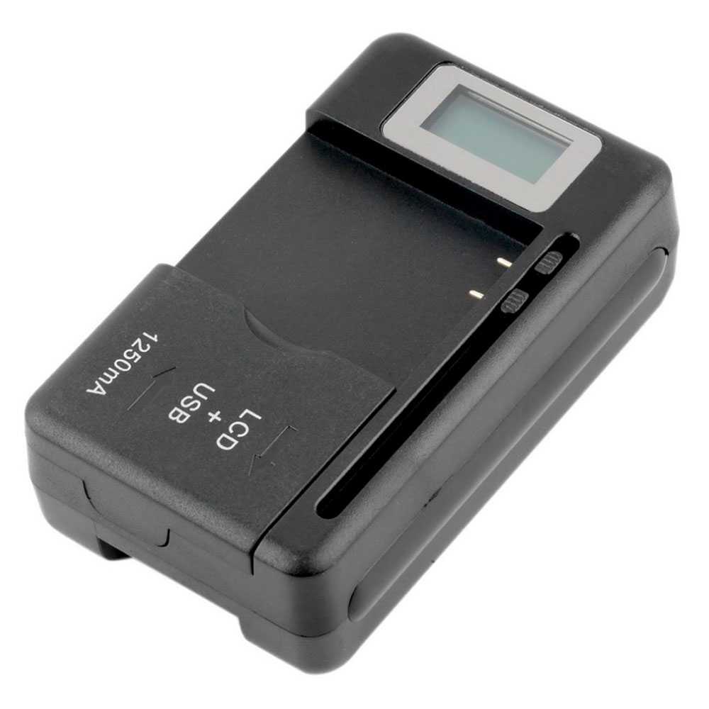 Universal- Ladegerät Ladegerät mit USB-Anschlus für praktisch Kamera Lithium Schwarz