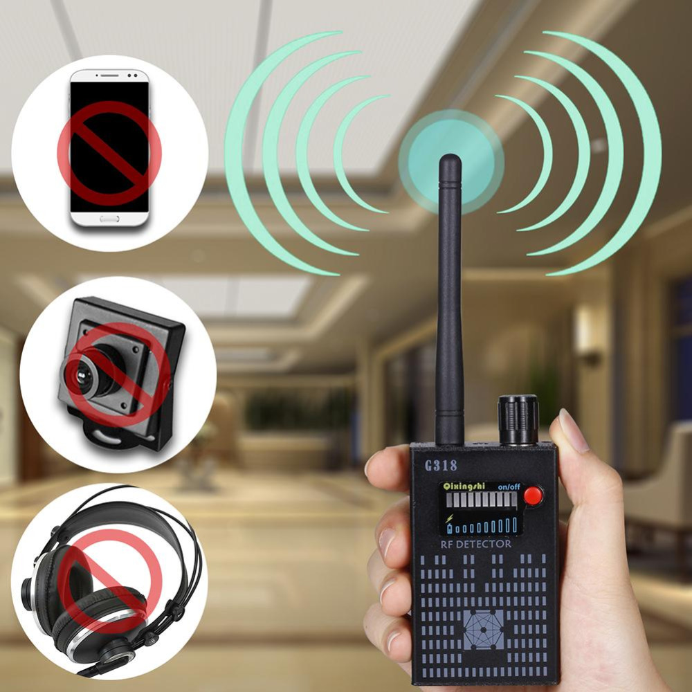 Anti-GPS High Accuracy Anti Amplification Wireless Camera Detector G318 2G 3G 4G Bug detector Signal Detector