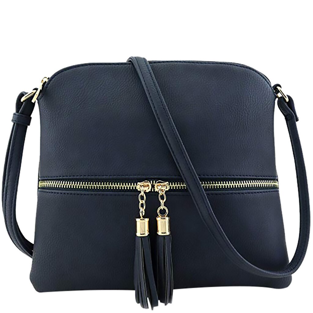 Frauen Leder Quaste Umhängetasche kleine Tasche für frauen mochila Reine Farbe Schulter Messenger Tasche brieftasche bolsos para mujer feminina