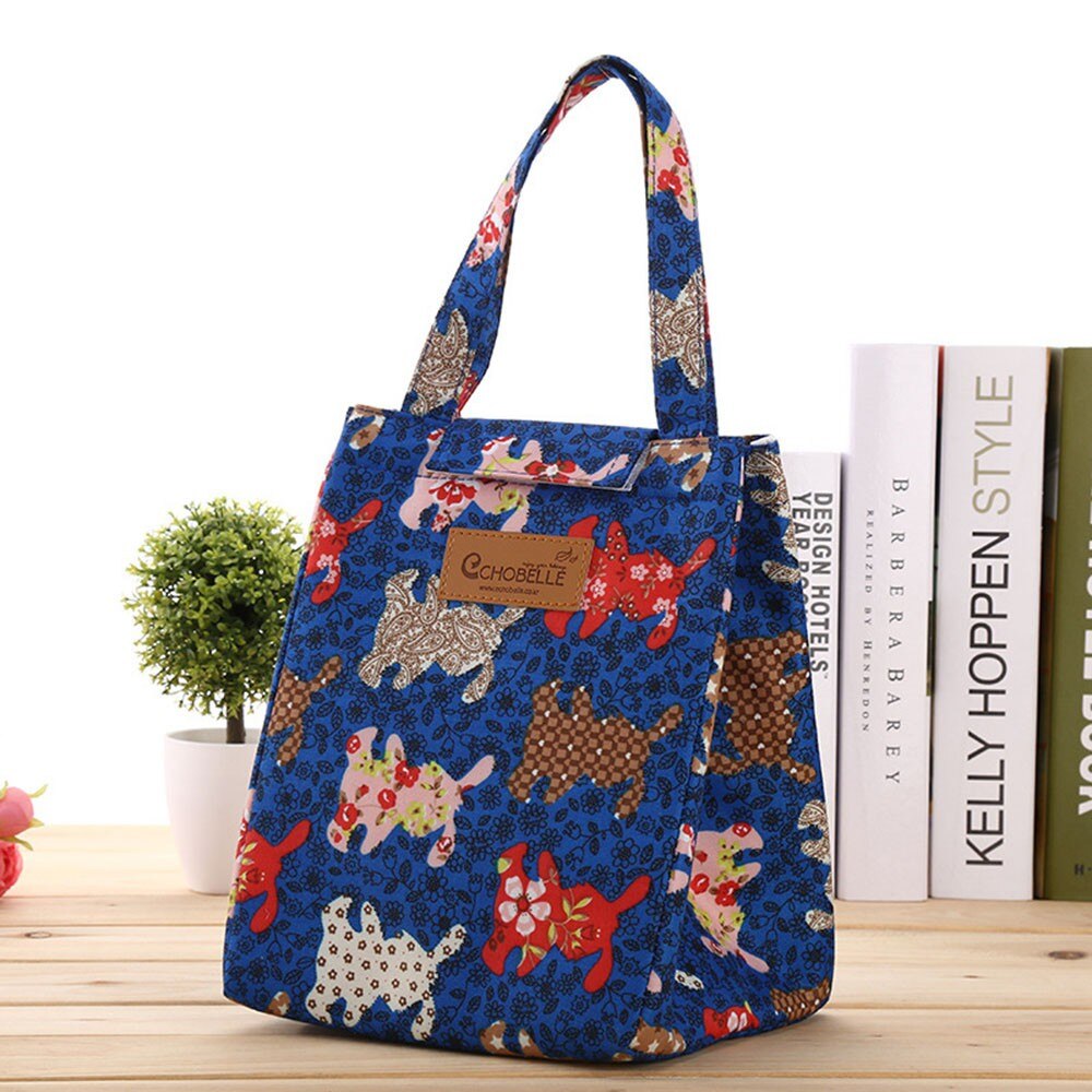 Women Thermal Insulated Lunch Box Bag Camping Outdoor Cooler Lunchbox Bag Portable Lady Carry Picnic Food Tote #T1P: D