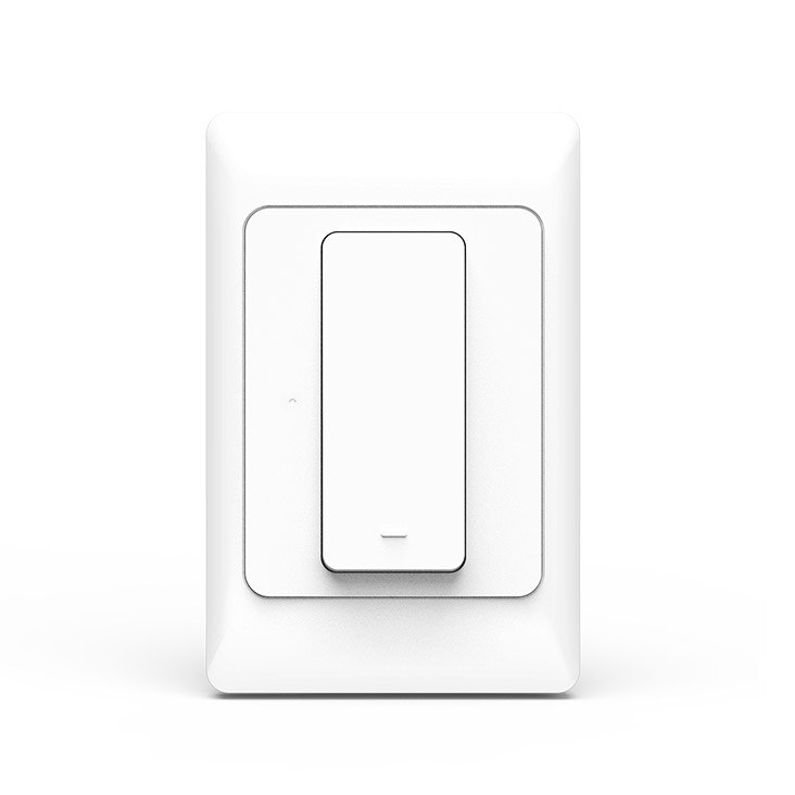 Zemismart Tuya Zigbee Physical Wall Switch US AU Type Push Light Switches Smart Life Control Alexa Google Home Neutral Optional: White 1 Gang