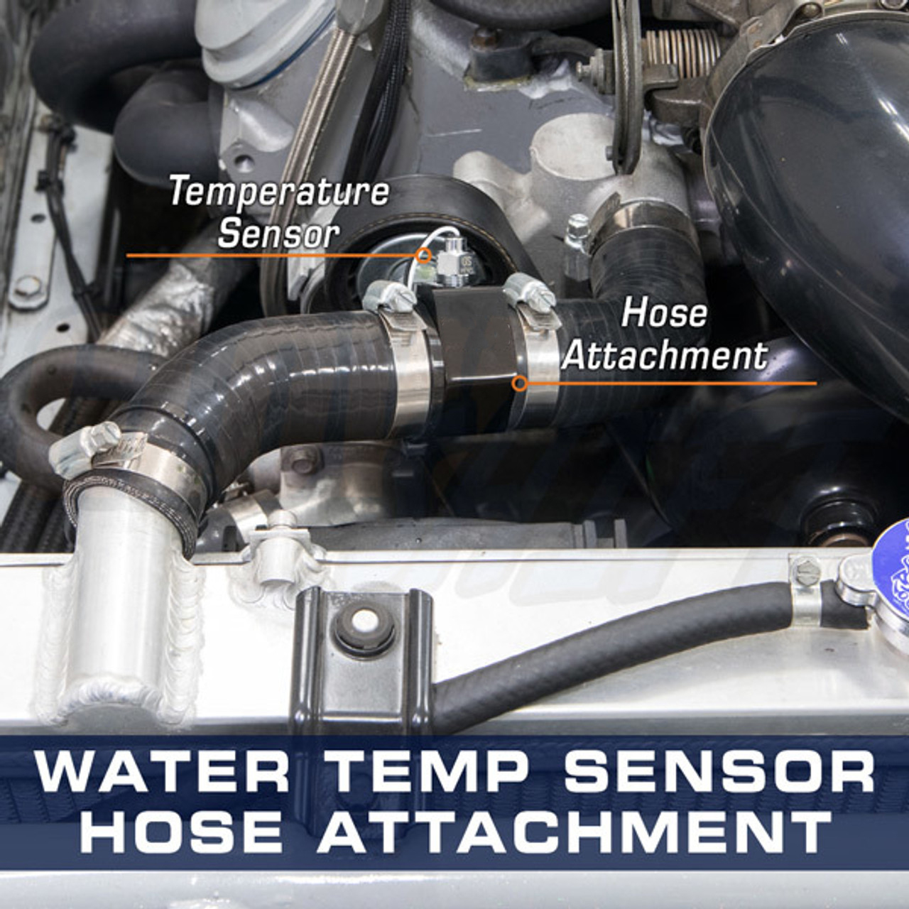 Water Temperature Sensor/Sender Radiator Hose Adaptor Attachment