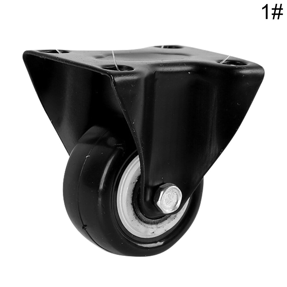 Roue universelle en caoutchouc souple de roulette de meubles de 1.5 pouces, roue unidirectionnelle muette, roue lourde de frein de pied pour le matériel de meubles de chariot de table: 1