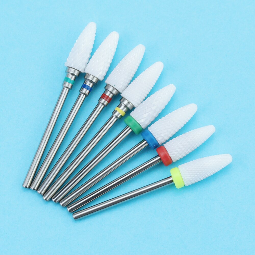 1Pcs Keramische Nail Boor Elektrische Manicure Boren Bits Frees Voor Pedicure Machine Nagelvijlen Nail Art Apparatuur