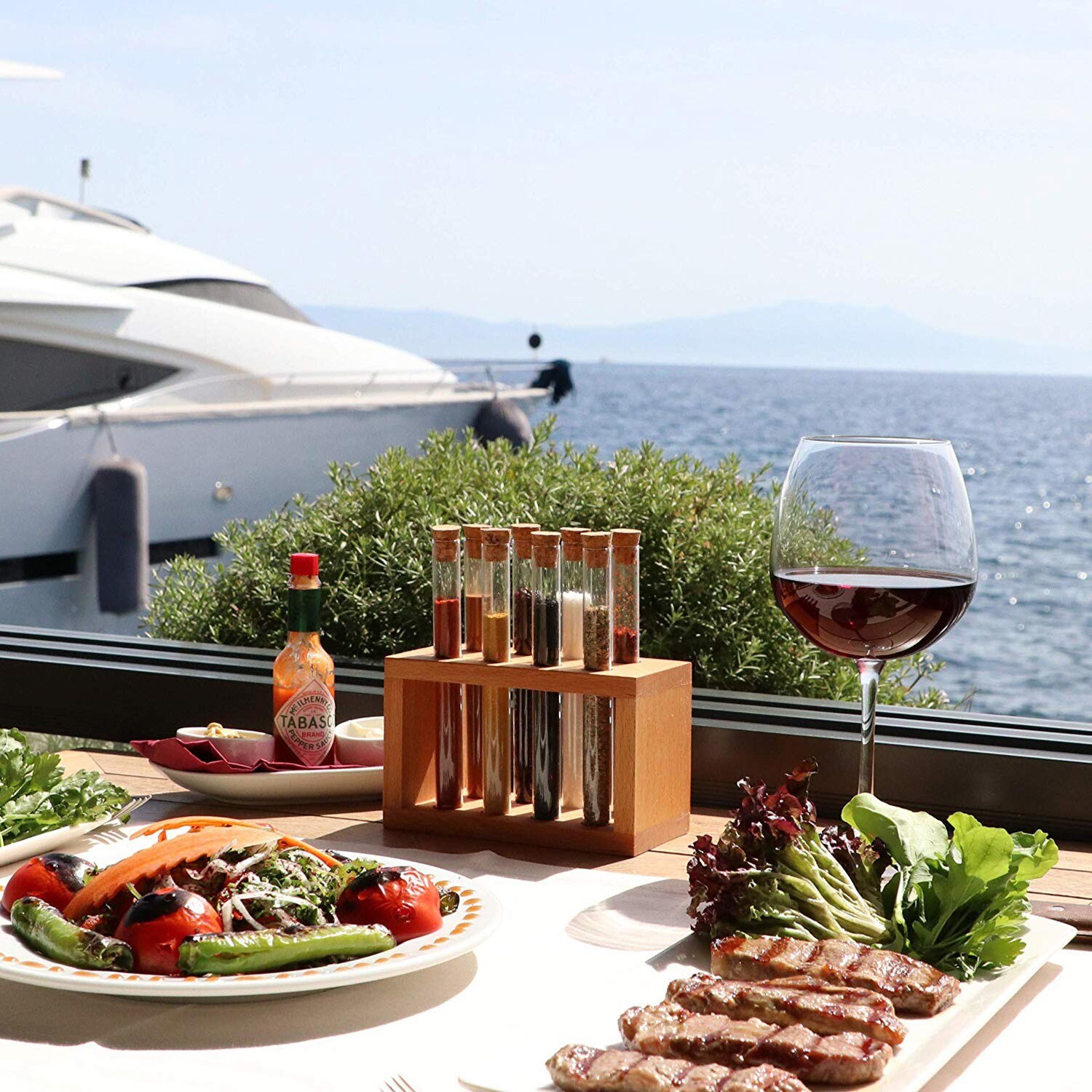 Kitchen Tools Round Spice Bottles Wooden Spice Tubes 8 pieces 12 pieces Kitchen Sets Accessories For Scuba Cork Salt Caller