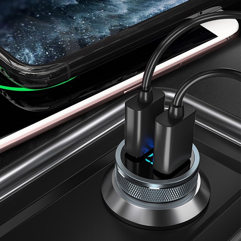 Carregador automotivo rápido pd 3.0 para samsung, de alumínio 54w, para s20, note 20 ultra, s10, adaptador automático pd3.0, para iphone 12 se, 11, xs