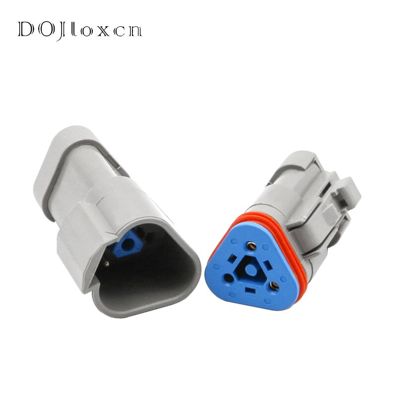 1/5/10/20/50 Sets 3 Pin ROSH Environmental Protection IP68 Deutsch DT04-3P-P006 DT06-3S-P006 ConnectorWith 120 Ohm Resistance: army green / 10-19Pcs