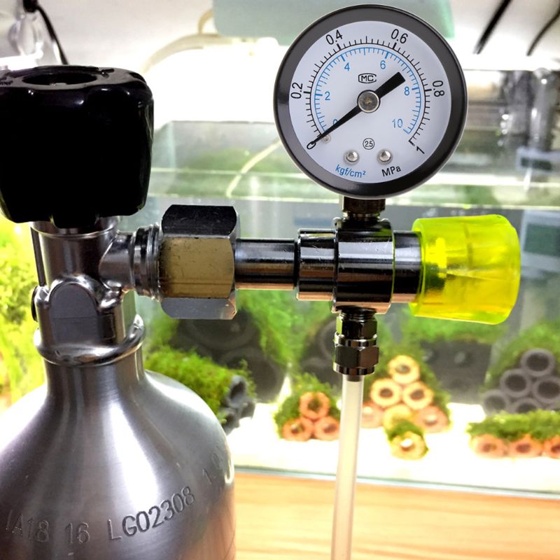 Medidor de presión de CO2 para acuario, medidor de aire de dióxido de carbono, Escala de Dial PT1/8, 62KC