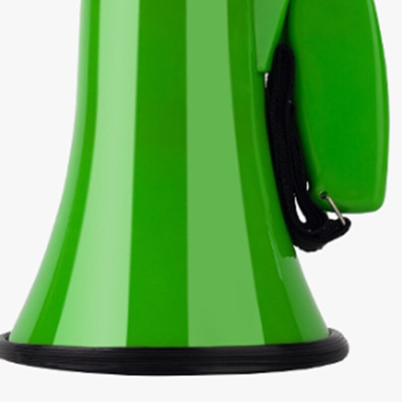 Green Handheld Tweeter Portable Recording Megaphone to Spread The Megaphone