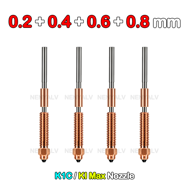 For Creality K1C / k1 Max Hotend Ceramic Heating Block Kit 3D Printer Parts Quick-Swap Nozzle Kit Heat Break Resistance Hotend