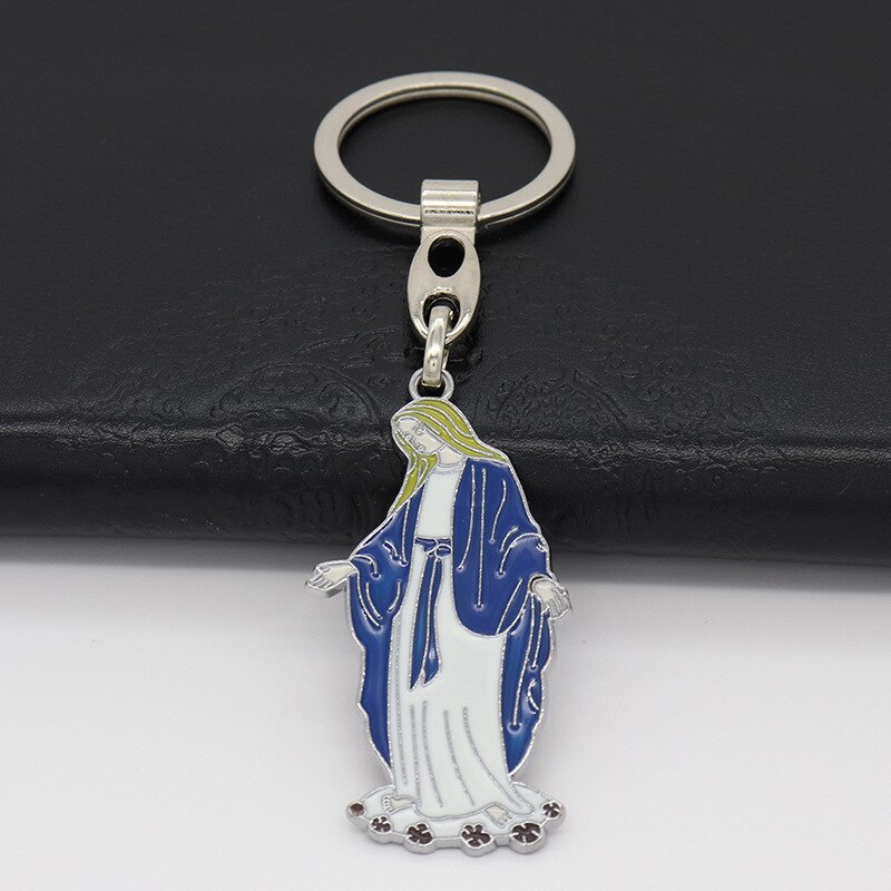 Heymamba ängel jungfru maria berlock hänge religiös katolsk nyckelring kyrka hem kapell dekor souvenir