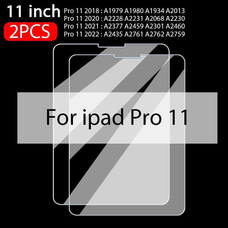 1-3 SZT. Szkło Hartowane 9H na Ekran iPad 5. 6. Generacji 9.7'' iPad 7. 8. 9. Generacji 10.2'' Przezroczyste Szkło Hartowane na iPad zawodowiec 11: Przezroczysty