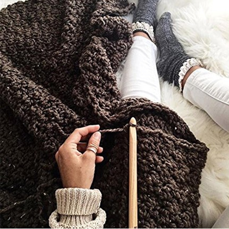 Koknit 15 stk mix størrelse 3.0-25mm hæklenåle sæt kæmpe størrelse 15 20 25mm strikkepinde krog til tykt garn gør-det-selv håndværksværktøj