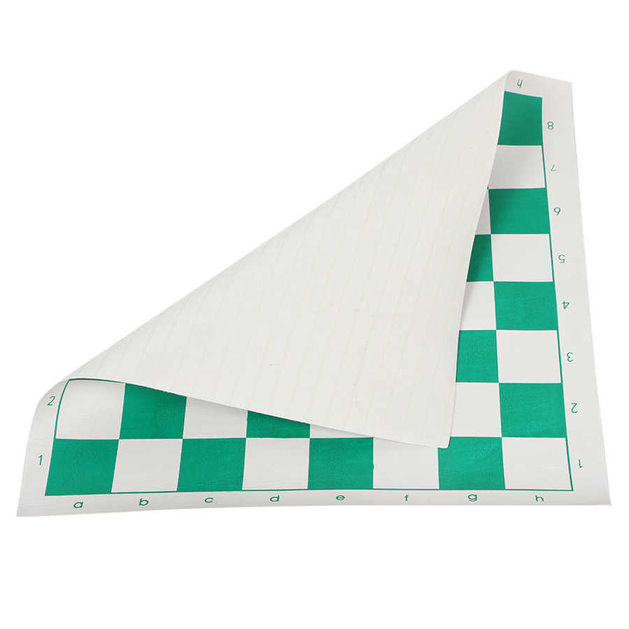 42x42cm PVC Leder Turnier Schach Gremium Für freundlicher Pädagogisches Spiele Unterhaltung Bord Spiele Grün Braun