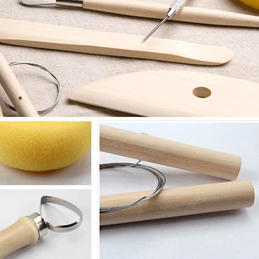 8p diy ferramentas de modelagem de argila ferramentas de cerâmica e cerâmica cortador de argila de polímero kit completo ferramentas de escultura suprimentos criação de arte