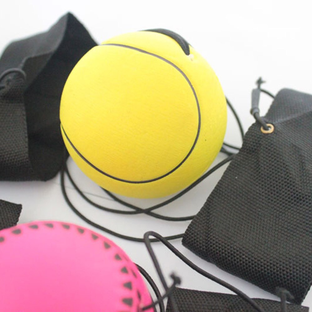 Bouncy Wrist Band Rubber Ball Elastic String Rebound Finger Exercise Sport Toy