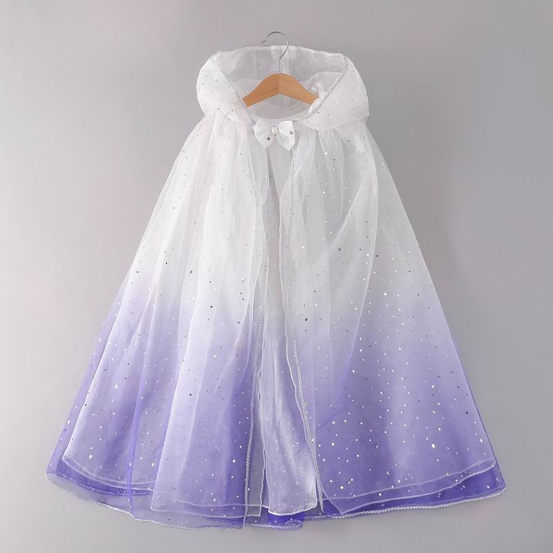 Maglia Mare Fata Mantello per I Bambini Paillettes Star Star ry Cielo di Un Pulsante Di Natale Con Cappuccio Del Capo Poncho Sottile E20222