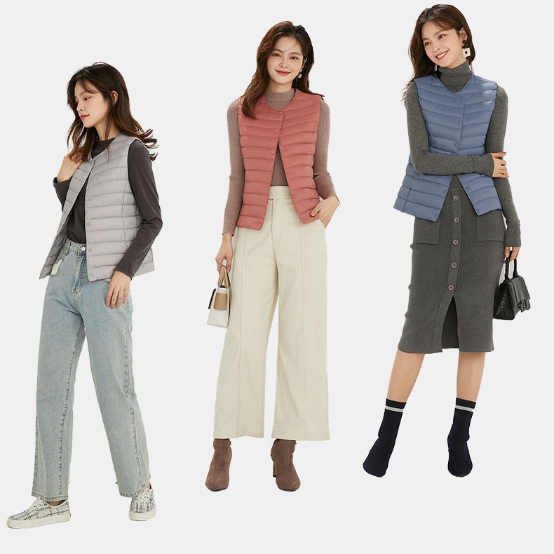 NewBang 90% Matt Fabric Women's Warm Vests Ultra Light Down Vest Women Waistcoat Lightweight Warm Sleeveless Winter Liner