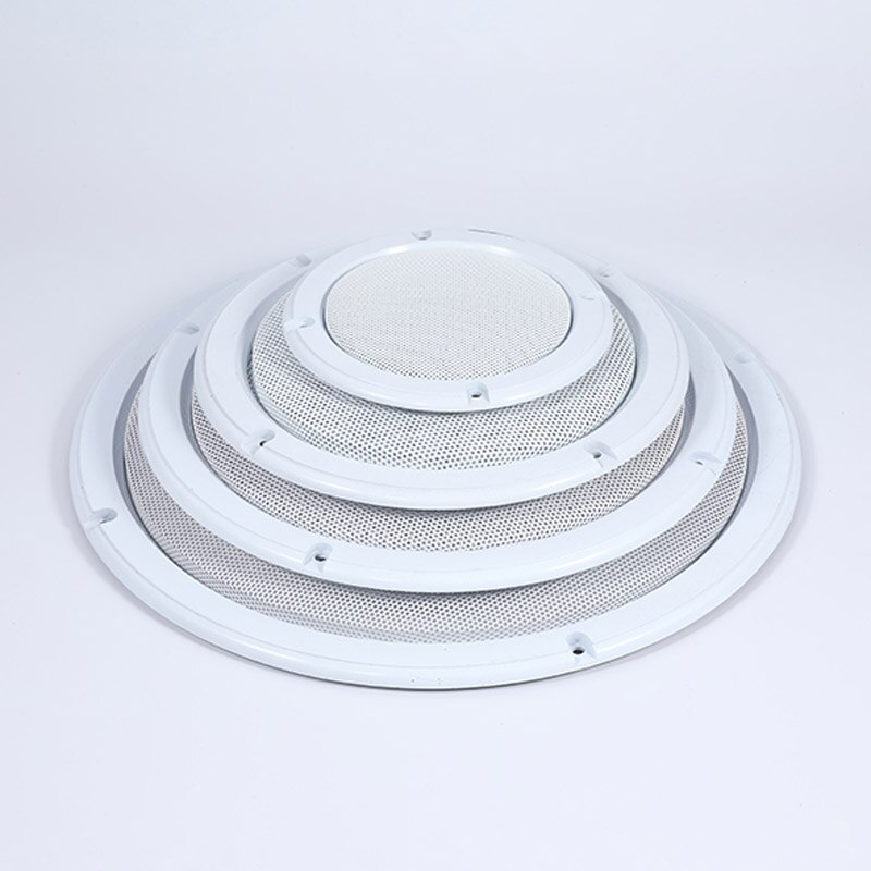 For 4"/5"/6.5"/8"/10" inch Car Audio Speaker Conversion Net Cover Decorative Circle Metal Mesh Grille Protection #White