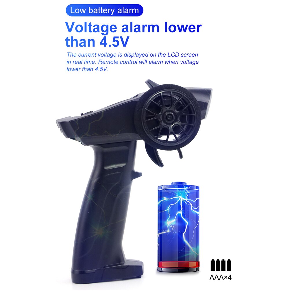 4 Channels RC Transmitter VT System for RC Car Truck Waterproof Compact