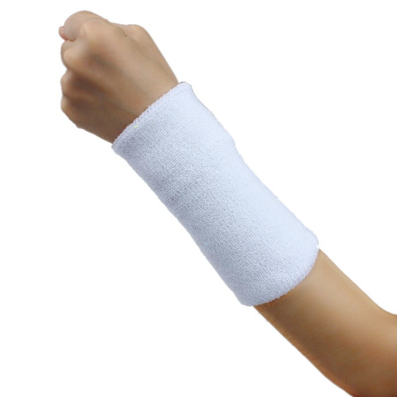 Sweat Band Sweatband Wristband Arm Band Basketball Tennis Gym Yoga Bracers Elbow Support Sports protection
31: White