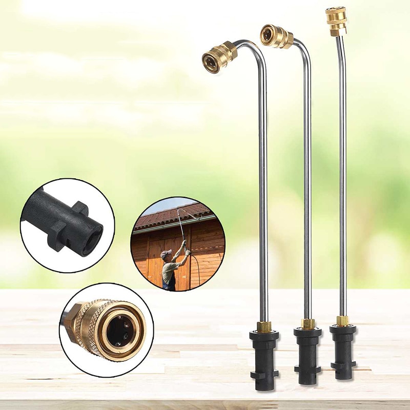 Hogedrukreiniger Lance Wand 1/4 ''Quick Connect + Adapter Voor Karcher K2-K7 Anti-Corrosie Tuin Water Vervanging