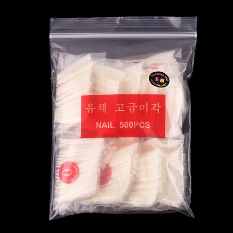 32/500/600 stuks / set acryl nepnagels oefennagelcapsules kunstnagels zachte gel volledige dekking nageltips manicure tools