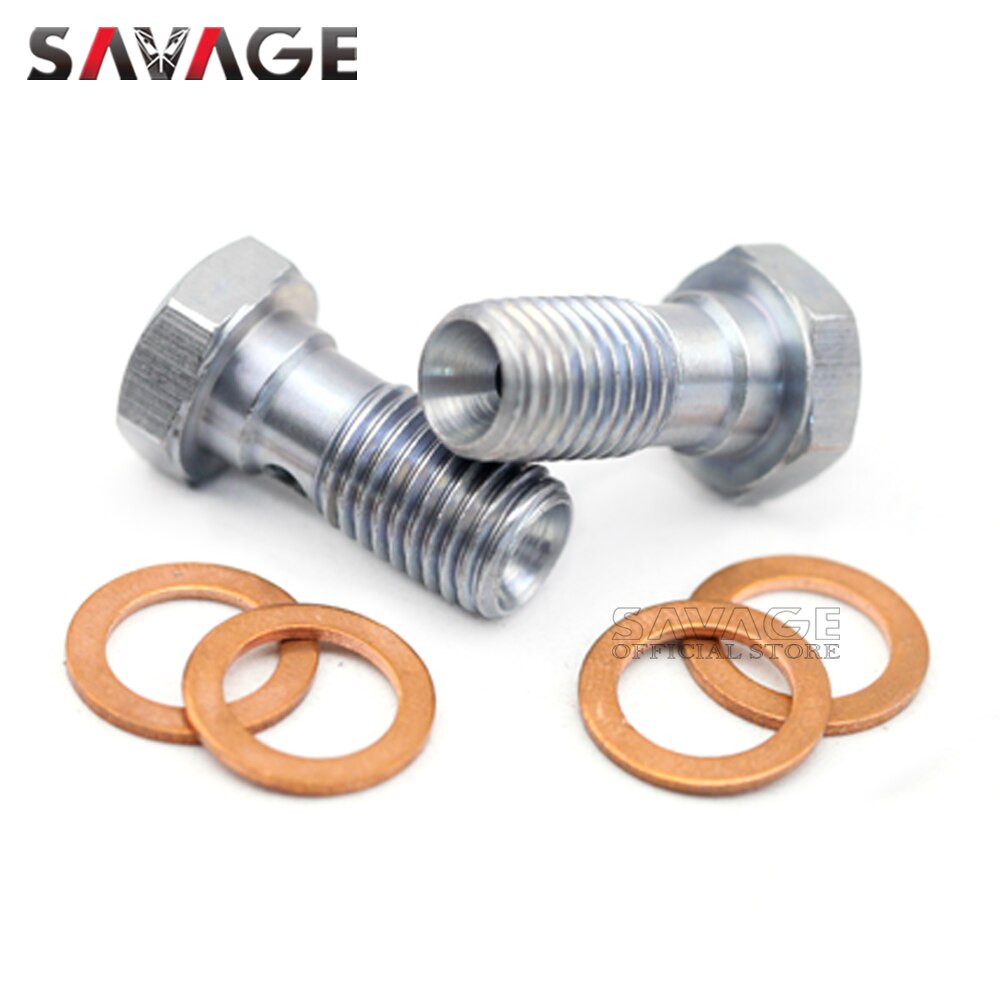 Boulons de Banjo M10 x 1.0, vis de maître cylindre de frein avant/arrière, boulon d&#39;étrier de tuyau, accessoires d&#39;embrayage hydraulique de moto 10mm