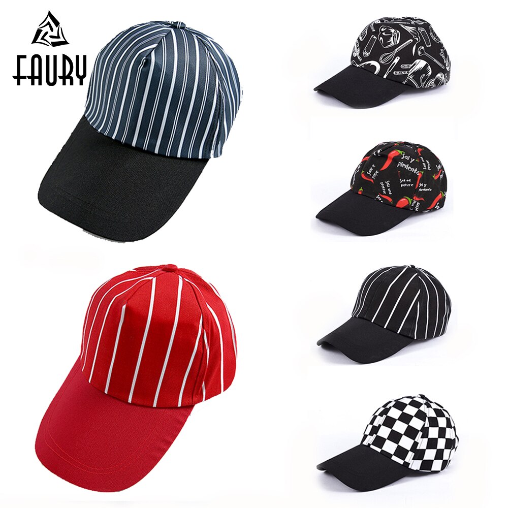 , Chef, sombreros de camarero, servicio de comida, Hotel, restaurante, cantina, panadería, ropa de trabajo de cocina, Master Cook, gorra de béisbol de