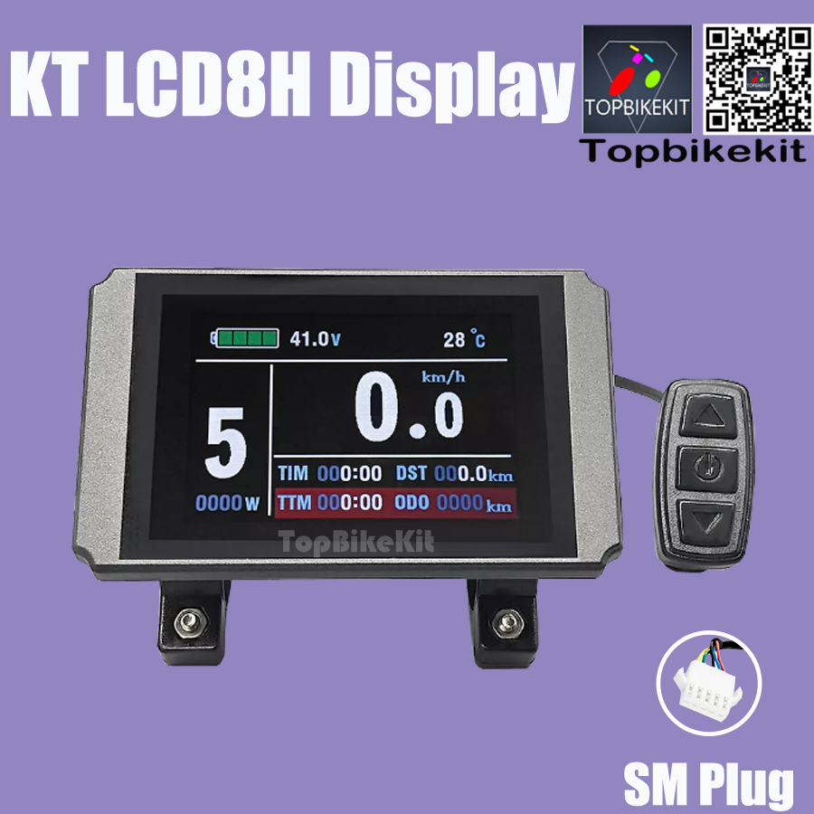 Ebike Display Kt Lcd3 Lcd4 Lcd5 Lcd 8H Lcd 8S Lcd9 Lcd 10H Lcd11 Led 900S Led 890 24v36v48V 48V 72V Fietsaccessoires Cycling Kt Display: Light Grey