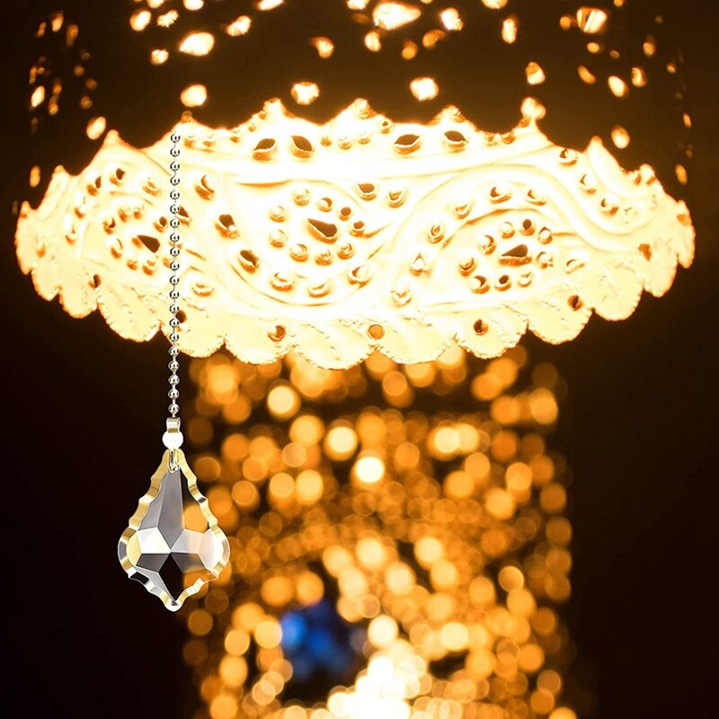 4PCS Ceiling Fan Pull Chains, Premium Crystal Fan Pull Chain, Pull Chain Extension